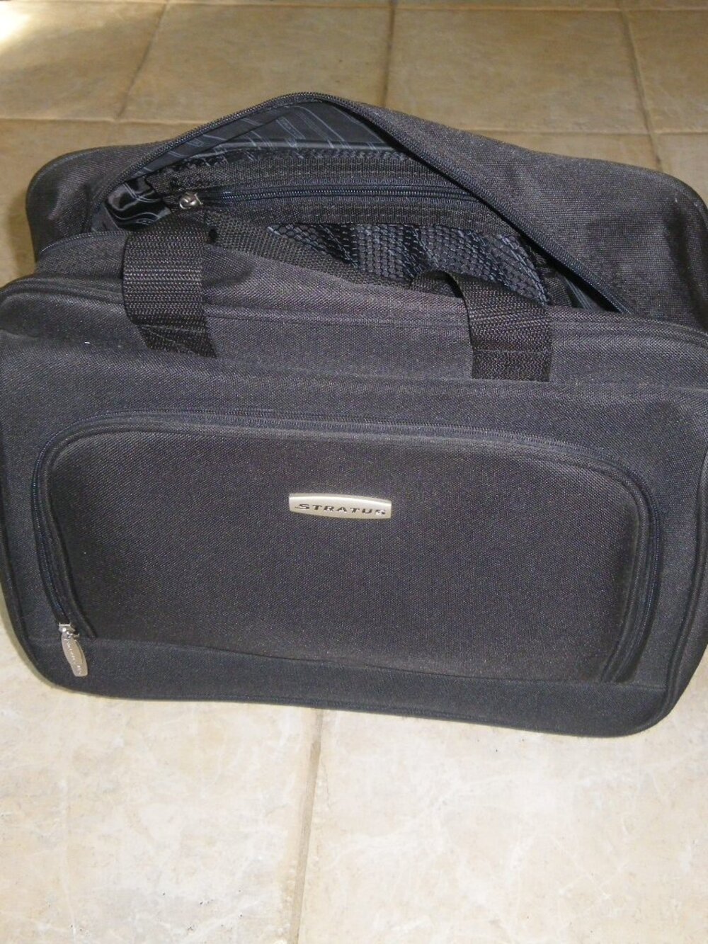 Stratus Rolling Travel Briefcase Attaché Bag Carry On Luggage